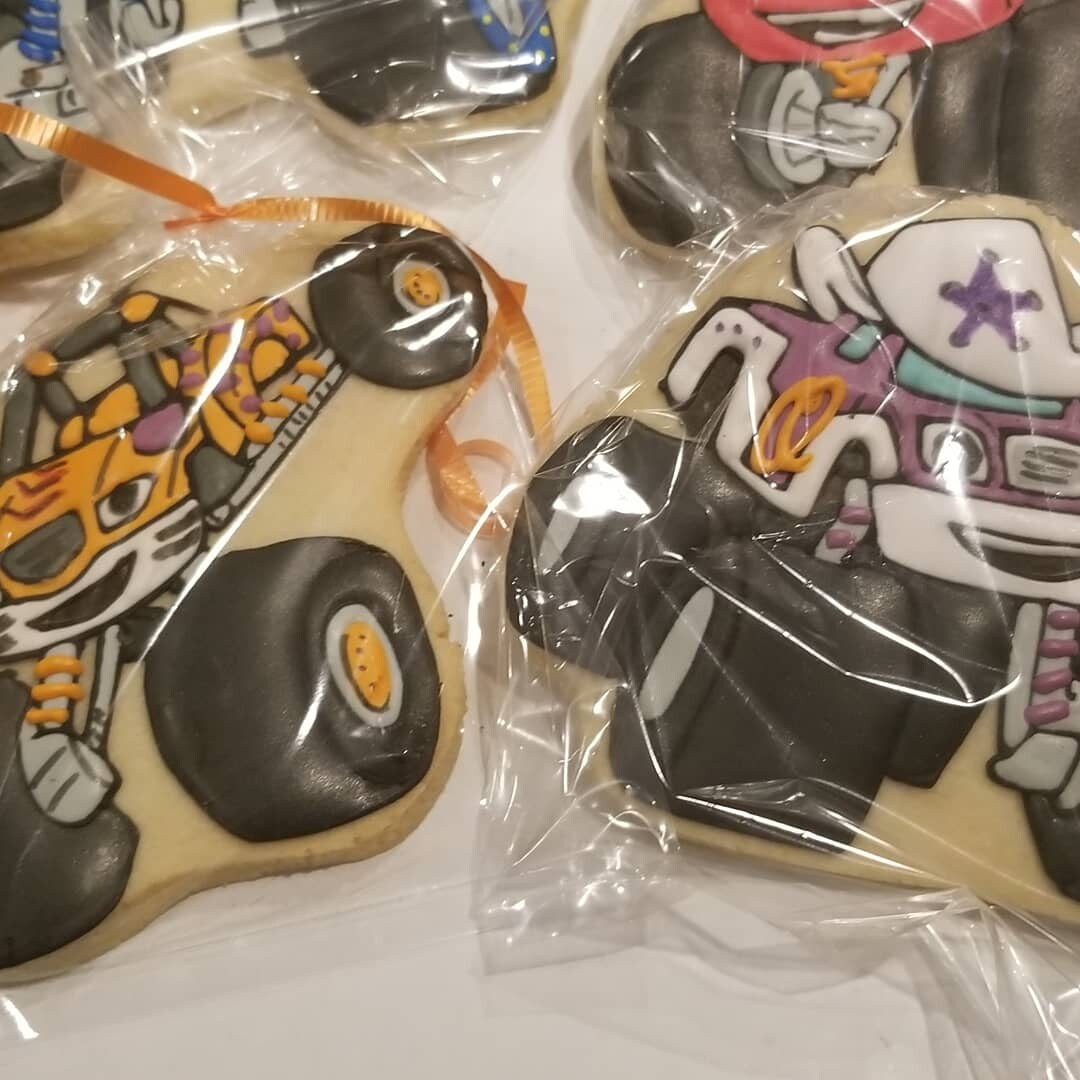 Blaze cookies- monster truck Inspired one dozen - Ladybug bake shop