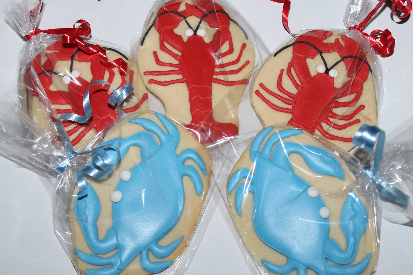 Blue Crabs and Lobster Cookies One Dozen (12) - Ladybug bake shop