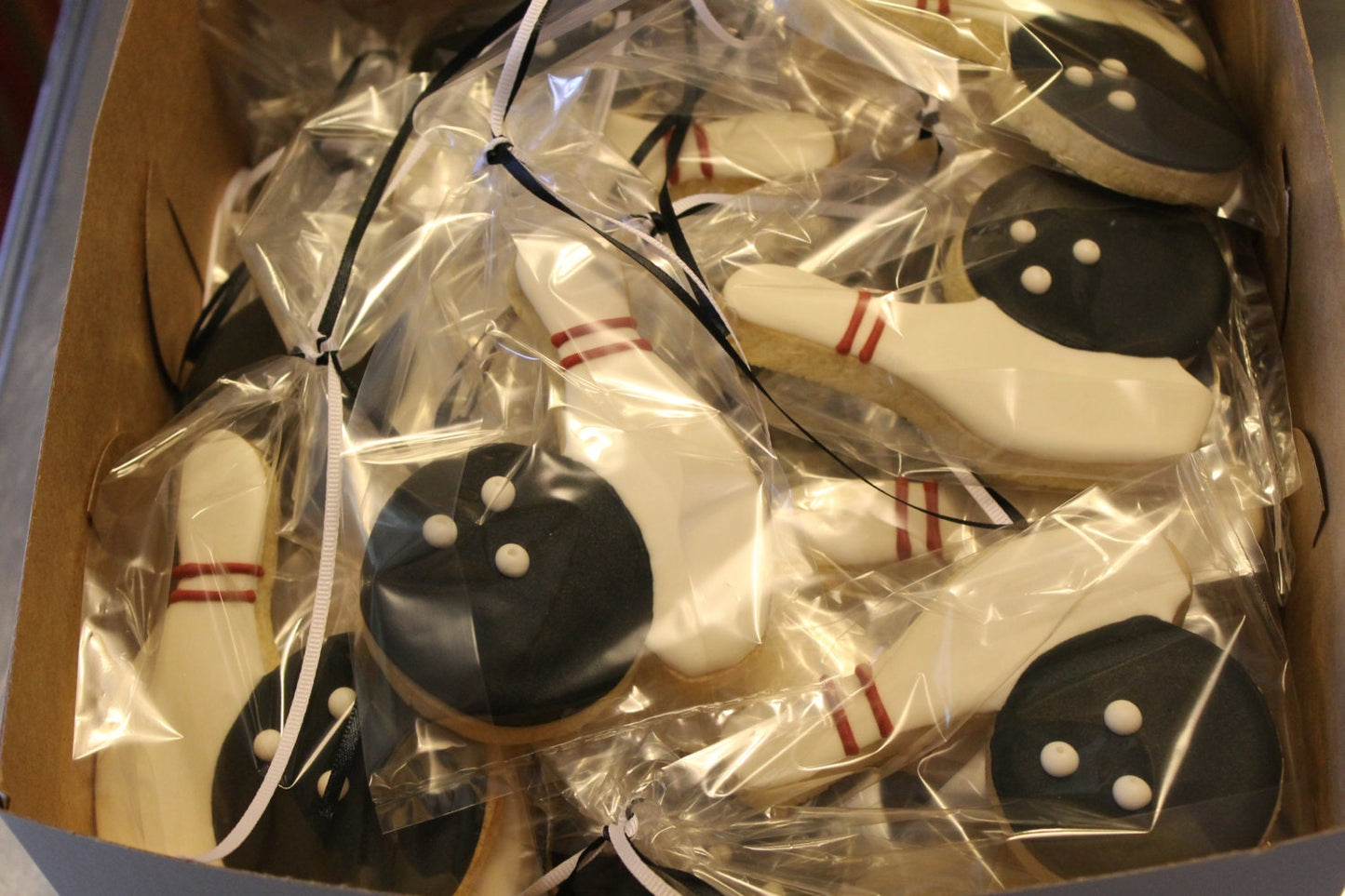 Bowling cookies One Dozen (12) - Ladybug bake shop