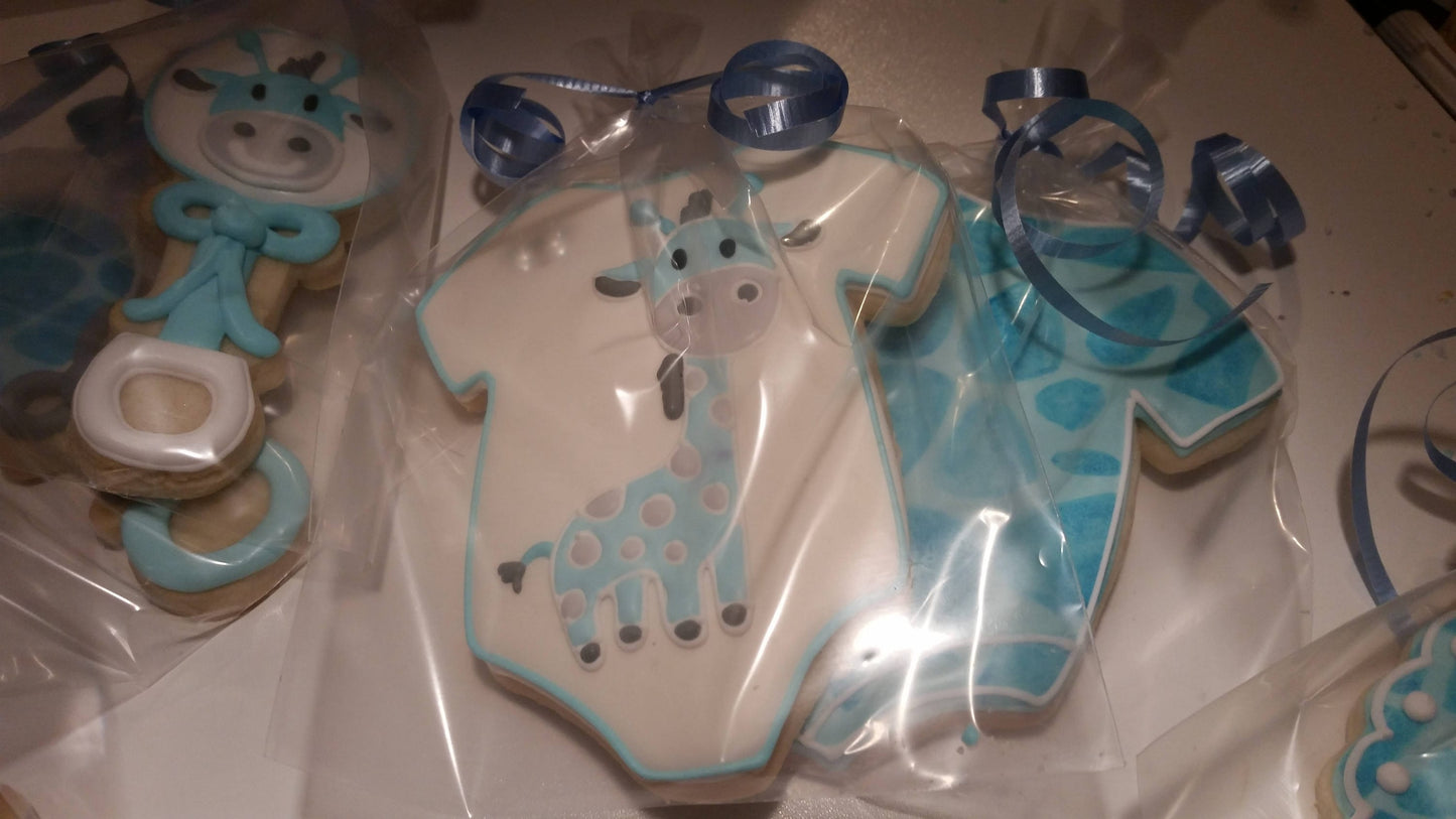 Giraffe Baby shower cookies One Dozen (12) - Ladybug bake shop