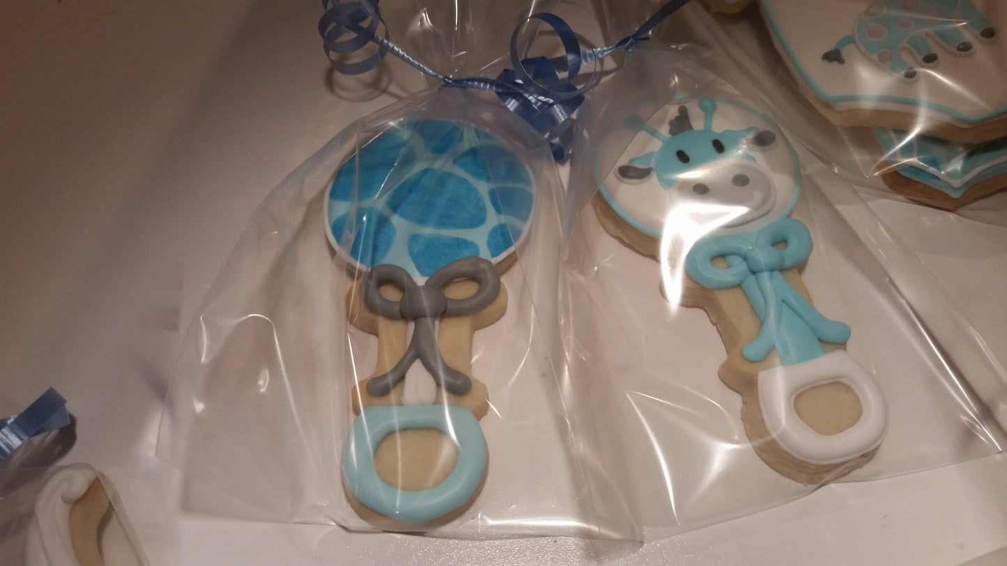 Giraffe Baby shower cookies One Dozen (12) - Ladybug bake shop