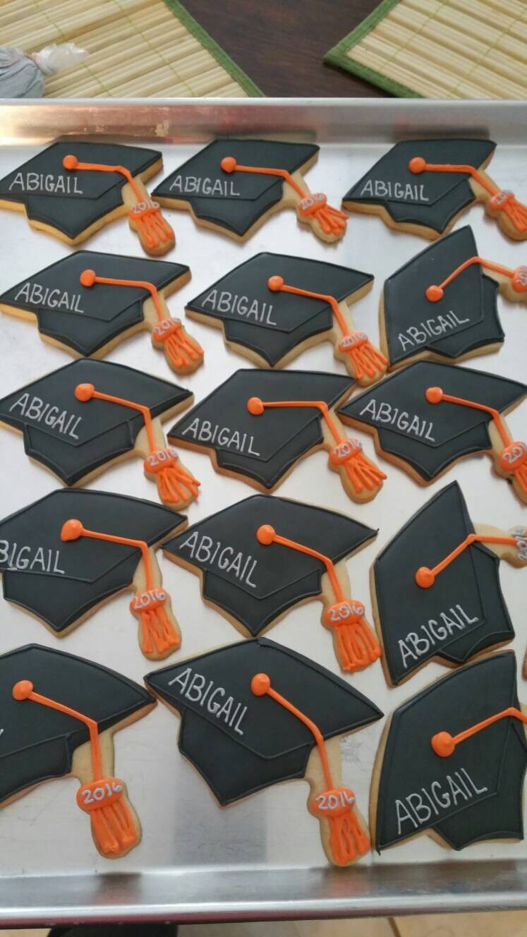 Graduation cookies One Dozen (12) - Ladybug bake shop