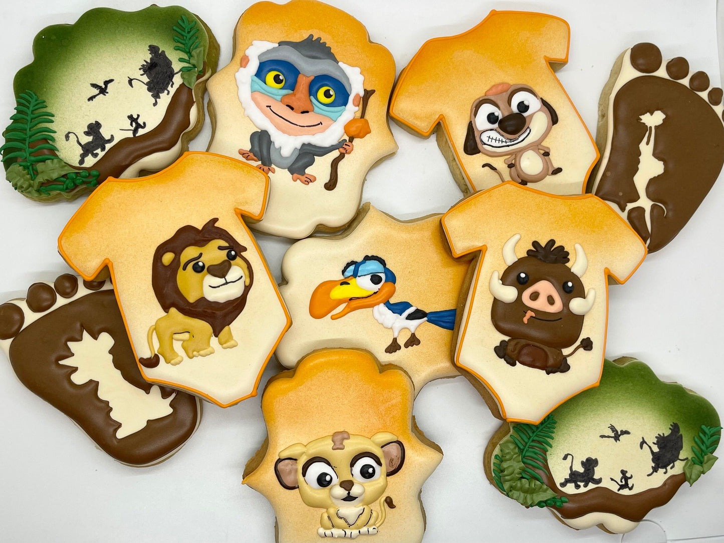 Lion Baby shower (inspired by Lion King) cookies One Dozen (12) - Ladybug bake shop