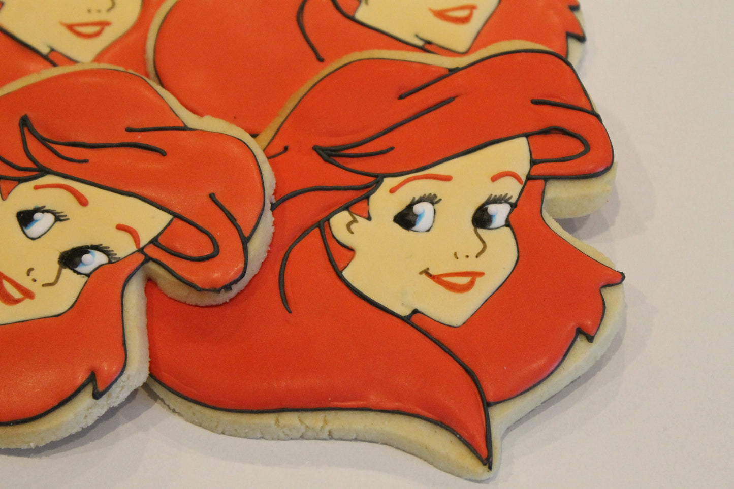 Mermaid Cookies (Inspired by The Little Mermaid) One Dozen 12 - Ladybug bake shop