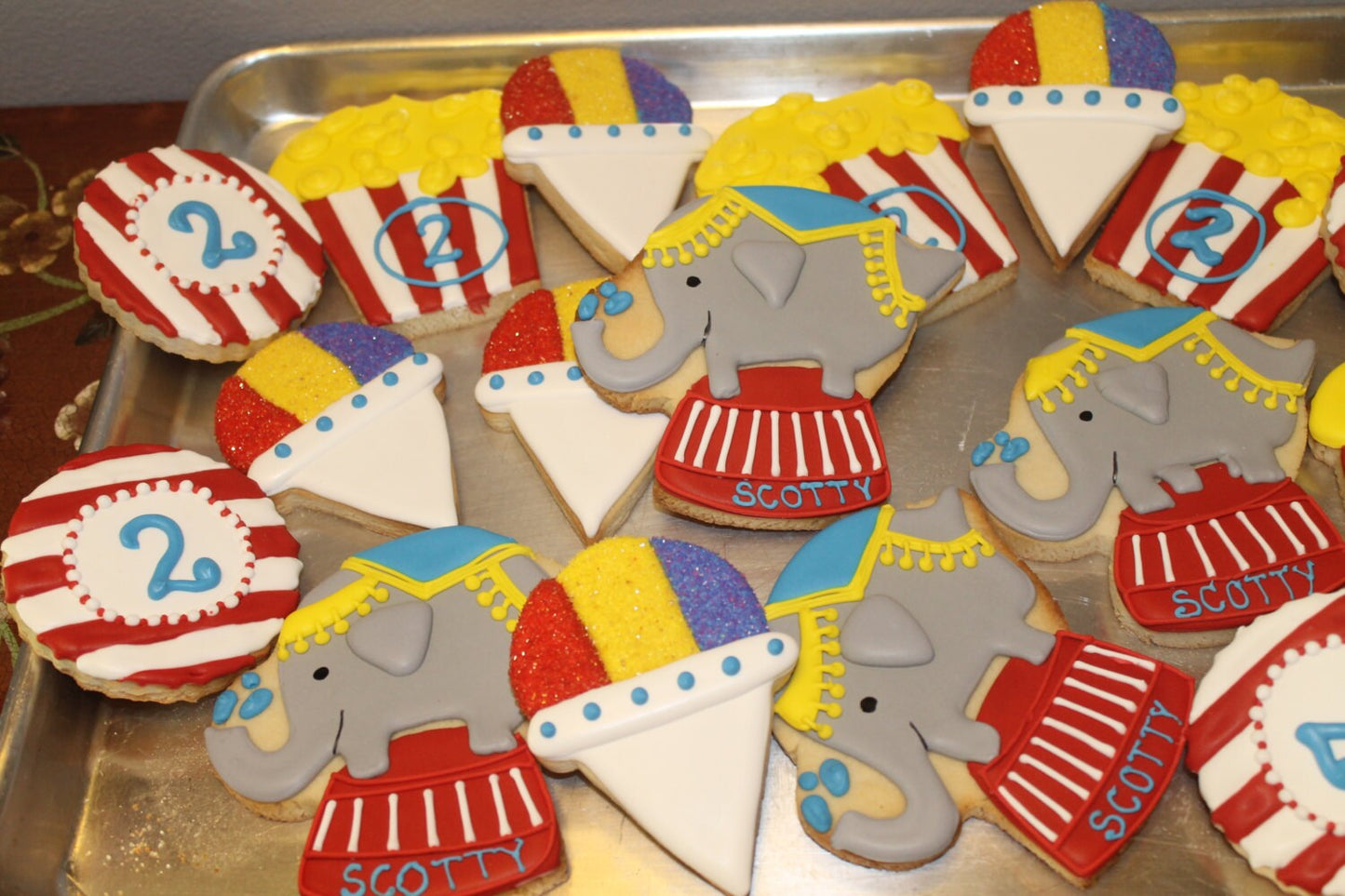 Carnival Circus Cookies One Dozen (12) - Ladybug bake shop