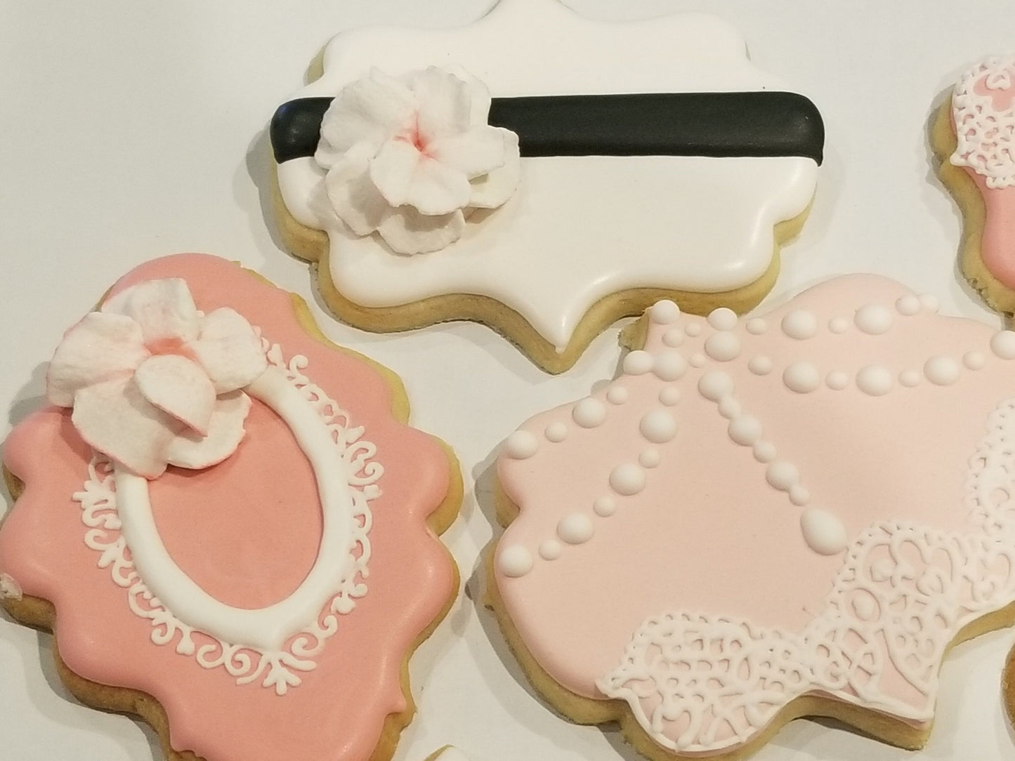 elegant cookies One Dozen (12) - Ladybug bake shop