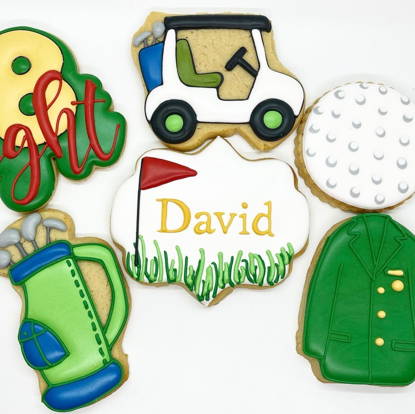 golf Birthday cookies One Dozen (12) - Ladybug bake shop