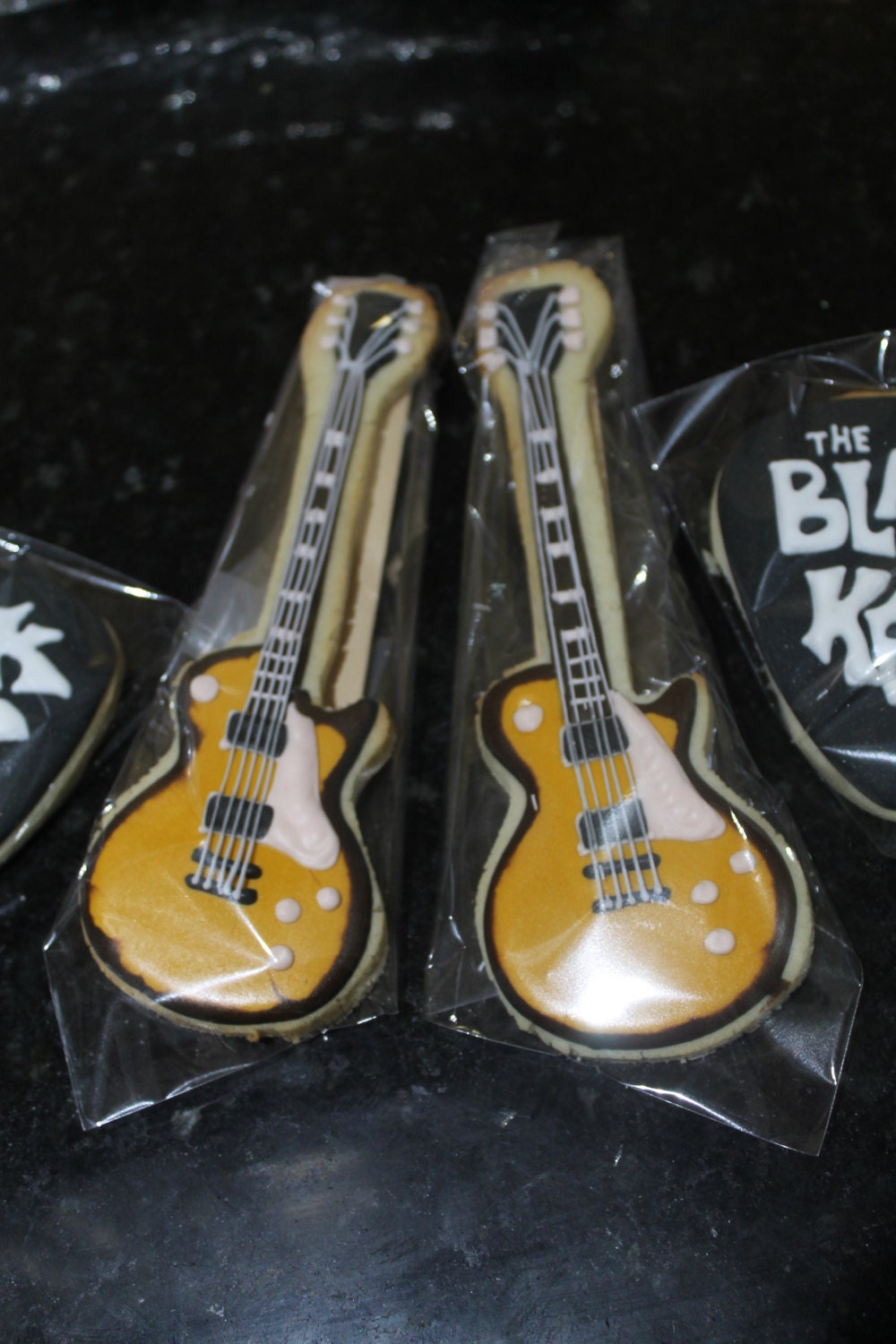 guitar cookies One Dozen (12) - Ladybug bake shop