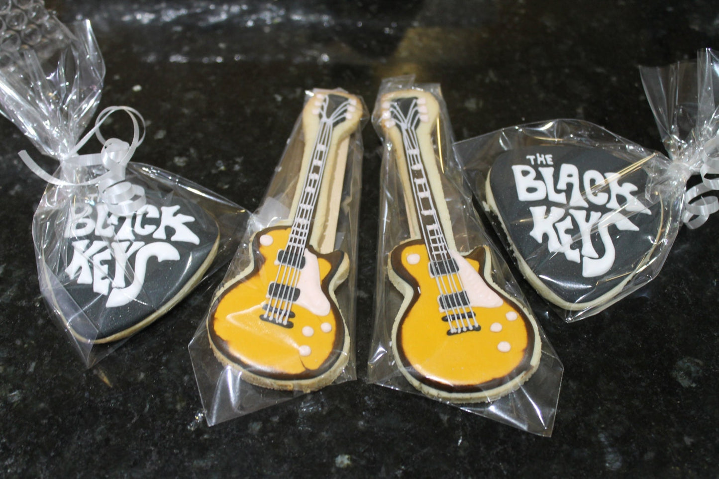 guitar cookies One Dozen (12) - Ladybug bake shop