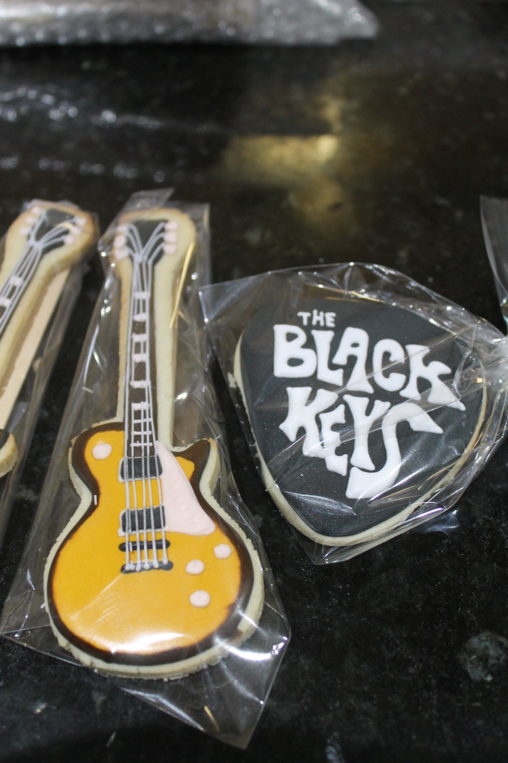 guitar cookies One Dozen (12) - Ladybug bake shop