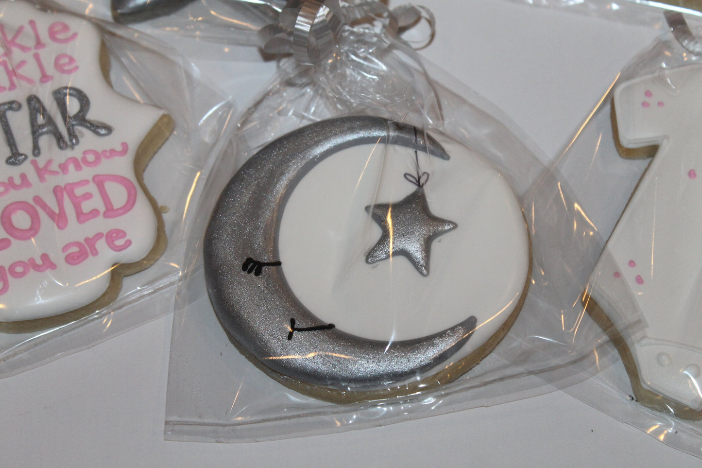 little star baby shower cookies One Dozen (12) - Ladybug bake shop