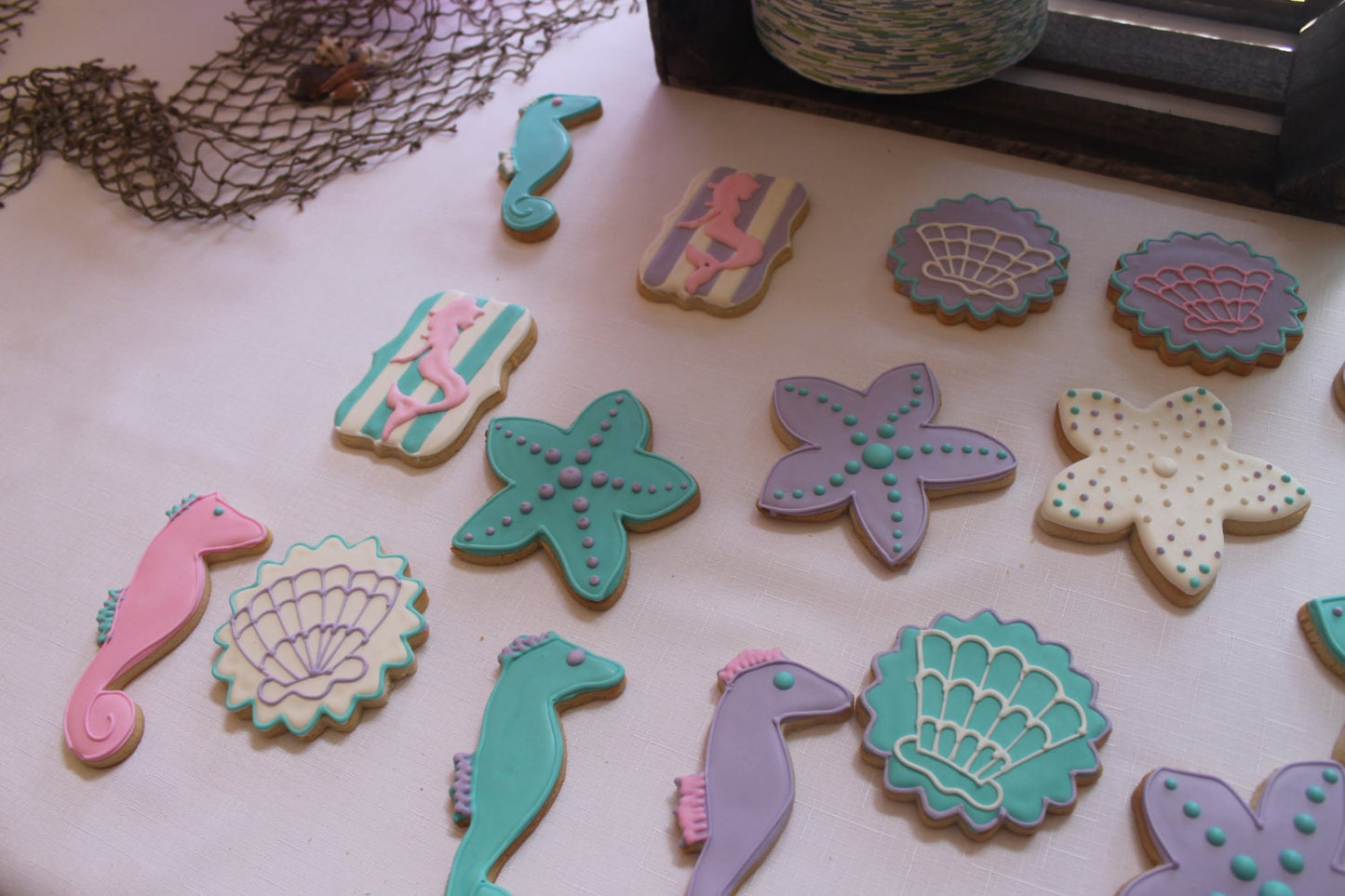 mermaid cookies One Dozen (12) - Ladybug bake shop