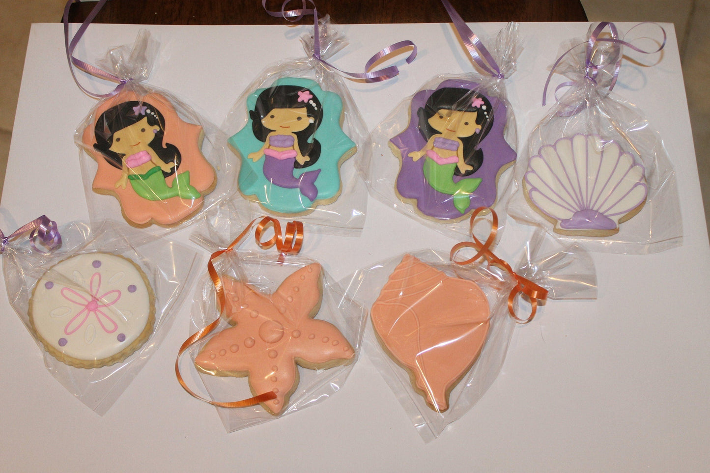 mermaid cookies (One Dozen (12) - Ladybug bake shop