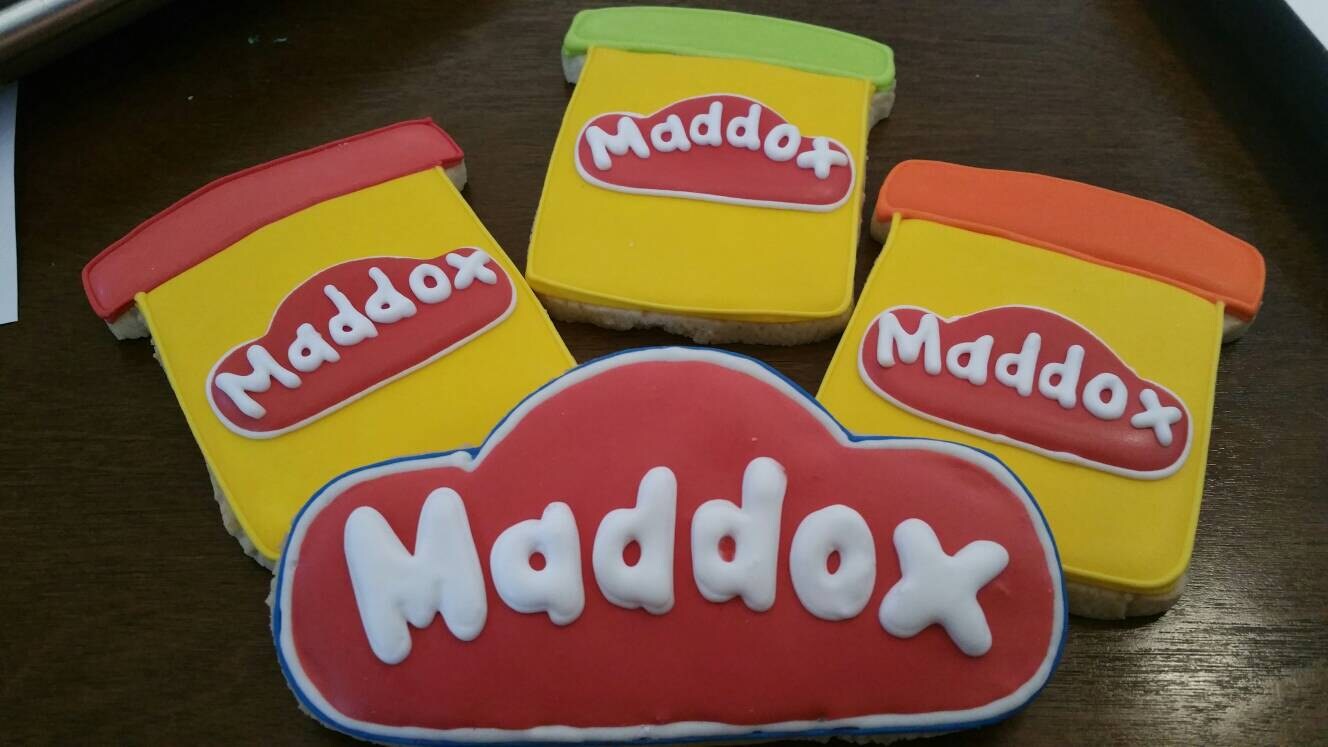 Play doh cookies One Dozen (12) - Ladybug bake shop