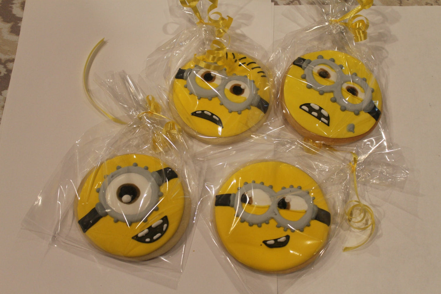 minion cookies (inspired by Despicable Me) One dozen 12 - Ladybug bake shop