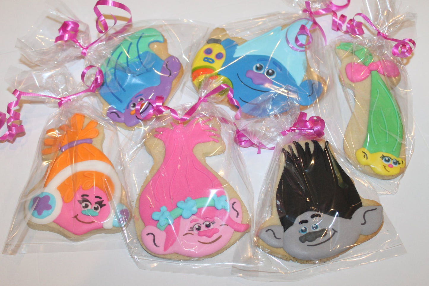 Troll cookies (inspired by Trolls) One dozen 12 - Ladybug bake shop