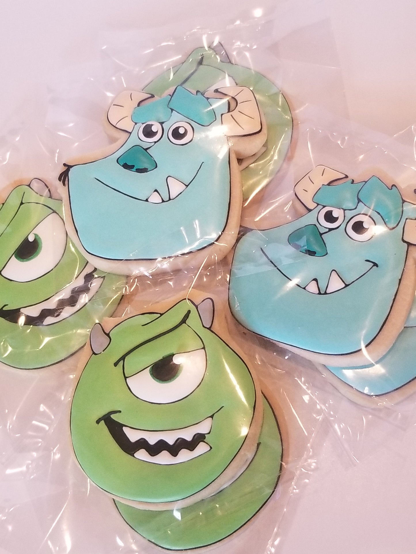 Monsters cookies (Inspired by Monsters Inc) One Dozen 12 - Ladybug bake shop