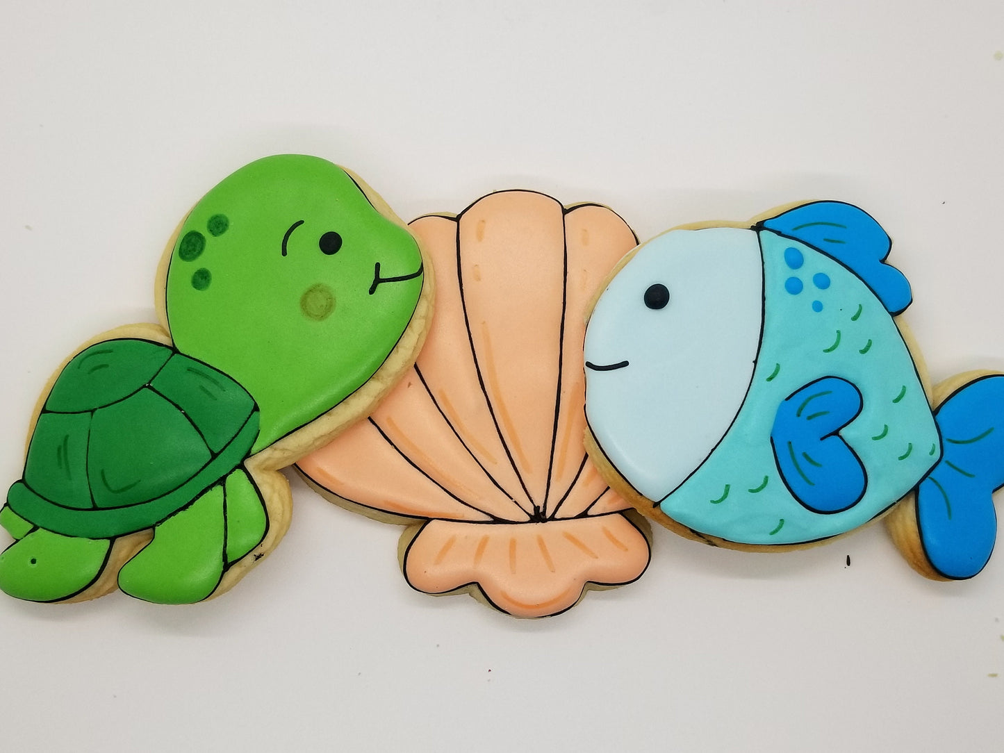 under the sea cookies 1 dozen (12) - Ladybug bake shop