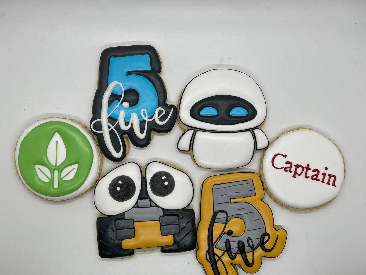 Wall-e inspired Birthday cookies One Dozen (12) - Ladybug bake shop