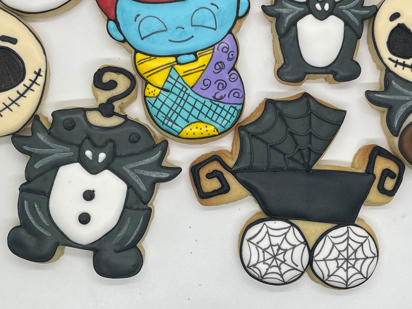 Nightmare Before Christmas Inspired baby shower cookies - Ladybug bake shop
