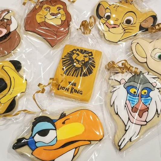 Lion cookies (Lion King inspired) 1 dozen (12) - Ladybug bake shop