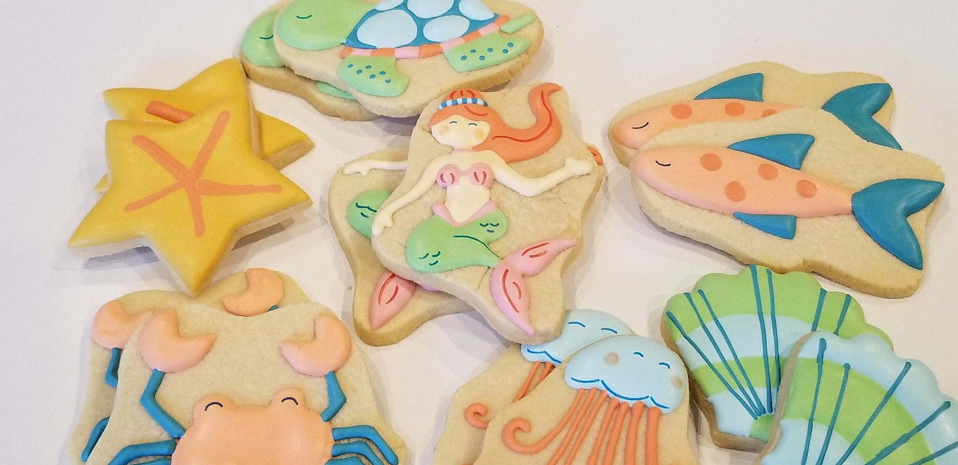 Mermaid cookies One Dozen (12) - Ladybug bake shop