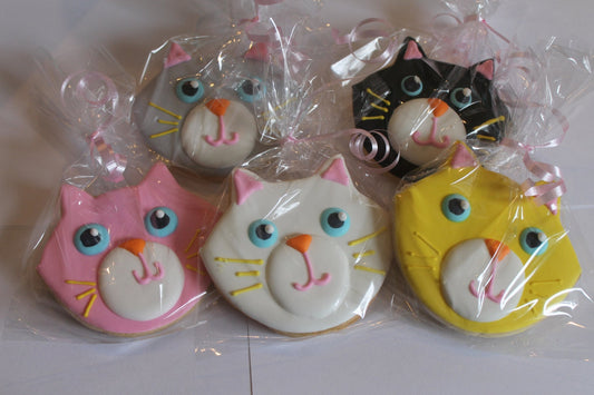 Cat Cookies One Dozen (12) - Ladybug bake shop