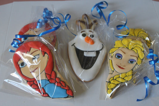 frozen cookies  (Inspired by Frozen) One dozen 12 - Ladybug bake shop