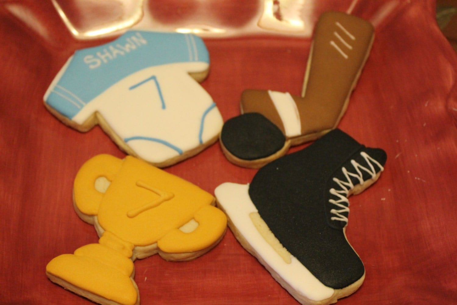 hockey cookies One Dozen (12) - Ladybug bake shop