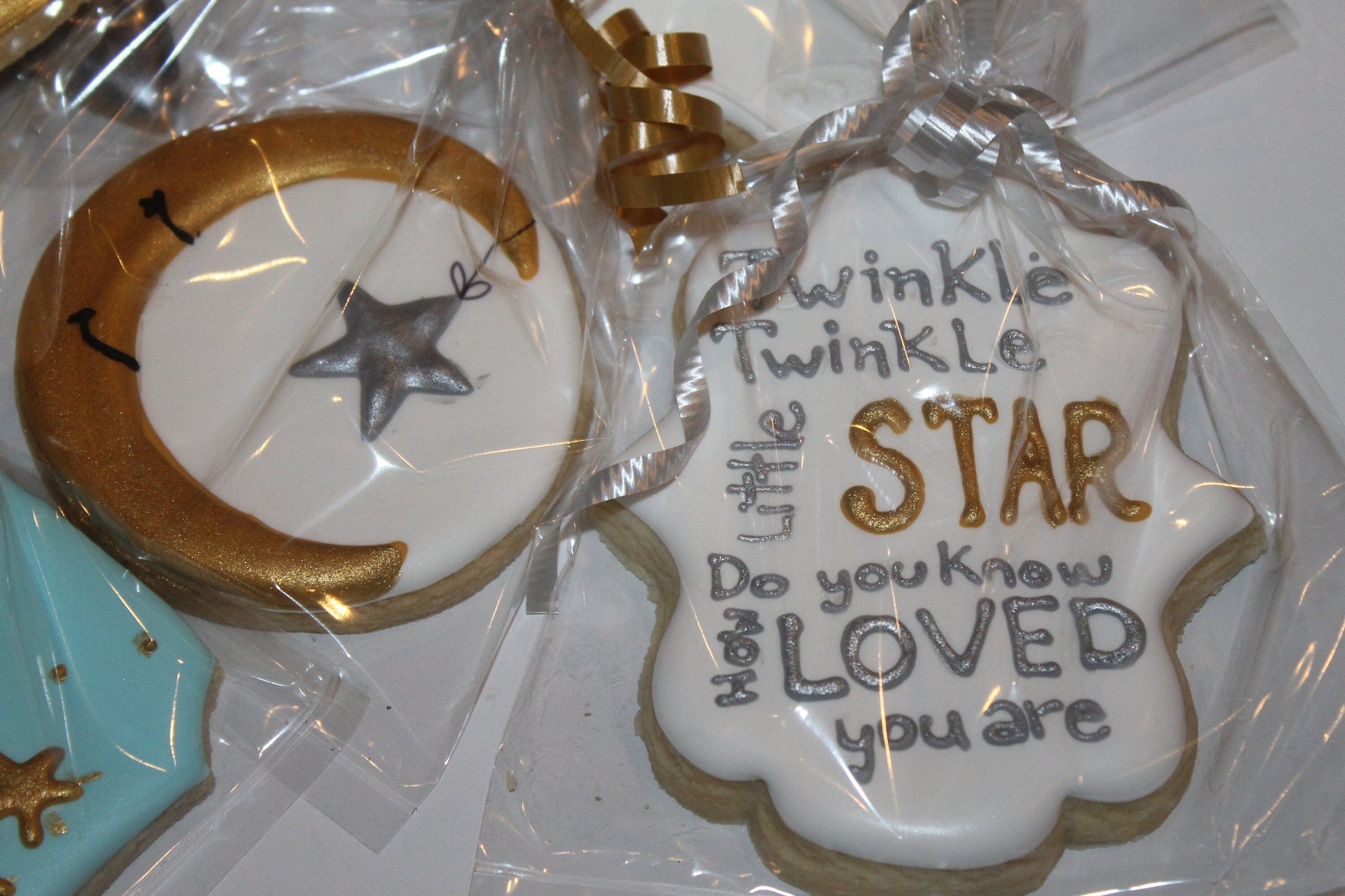 little star baby shower cookies One Dozen (12) - Ladybug bake shop