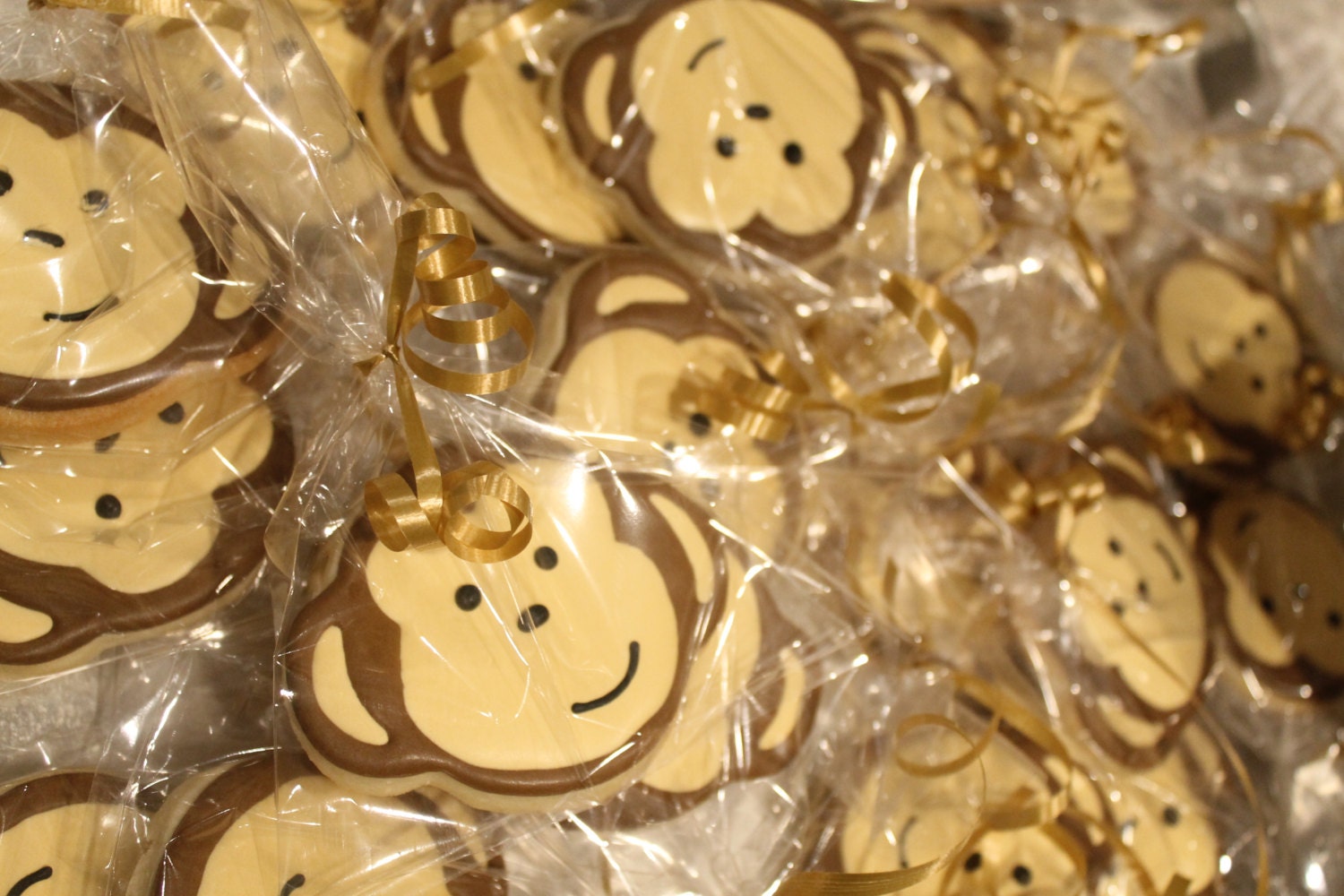 monkey cookies One Dozen (12) - Ladybug bake shop