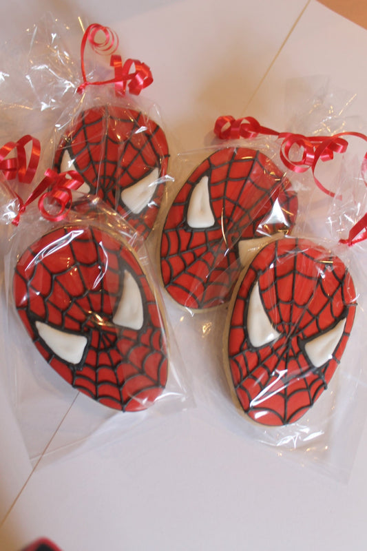 spiderman inspired cookies One Dozen (12) - Ladybug bake shop