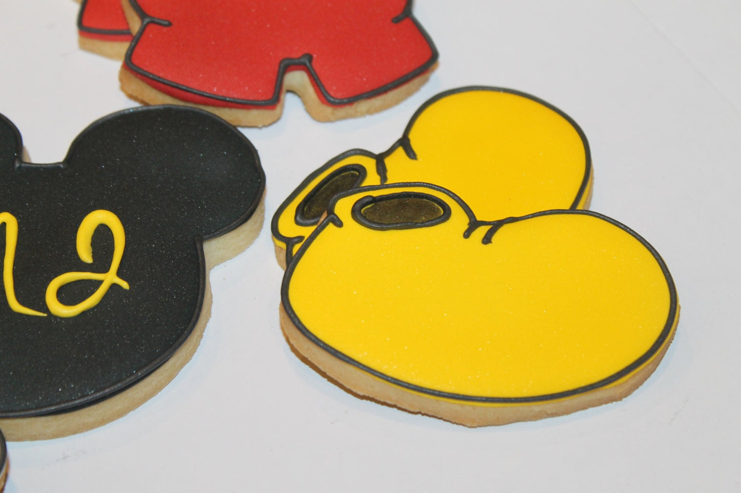 Mouse cookies (Inspired by Mickey Mouse)  One Dozen 12 - Ladybug bake shop