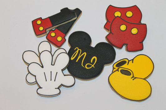 Mouse cookies (Inspired by Mickey Mouse)  One Dozen 12 - Ladybug bake shop