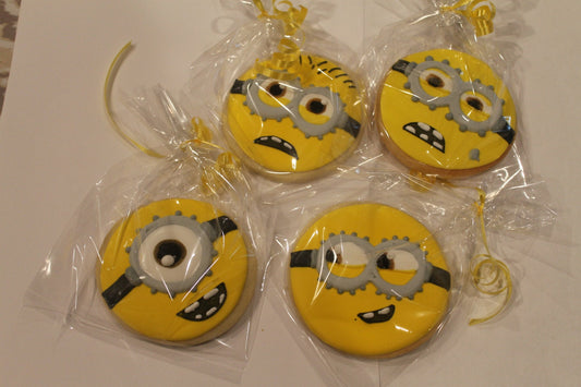 minion cookies (inspired by Despicable Me)  One dozen 12 - Ladybug bake shop