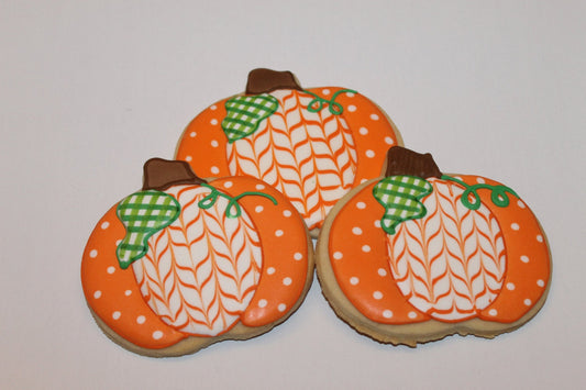 pumpkin cookies One Dozen (12) - Ladybug bake shop