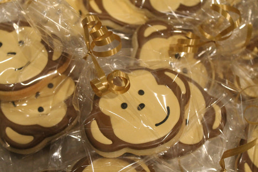 monkey cookies One Dozen (12) - Ladybug bake shop