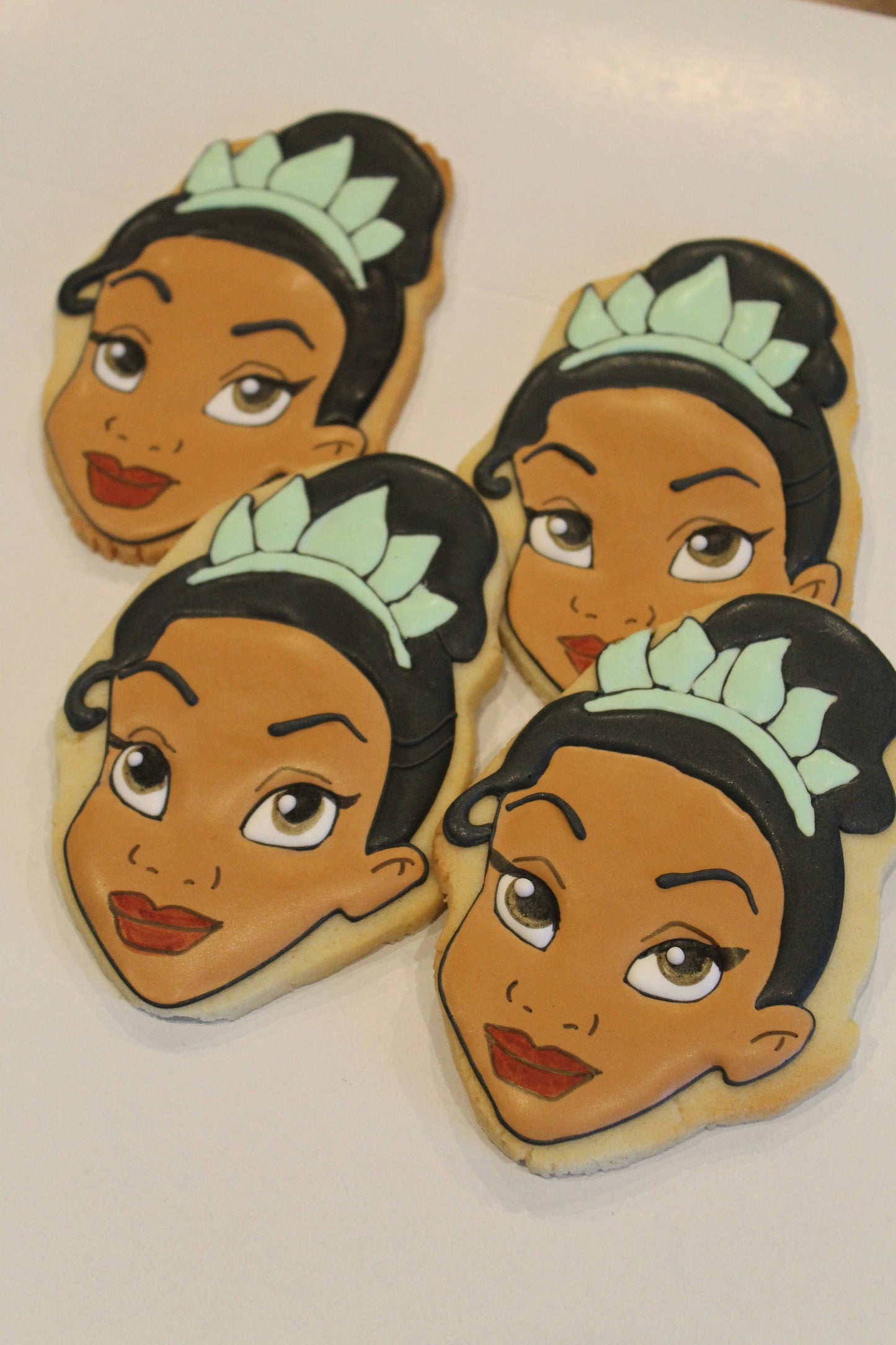 tiana Inspired cookies One Dozen (12) - Ladybug bake shop