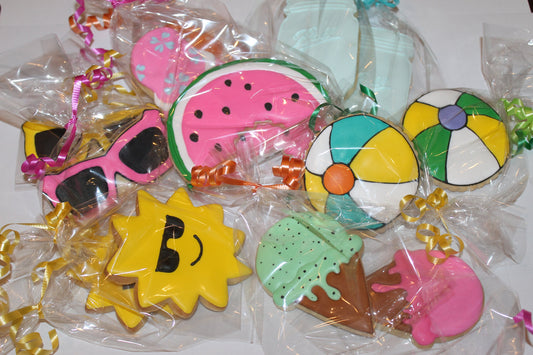 summer cookies (One Dozen (12) - Ladybug bake shop