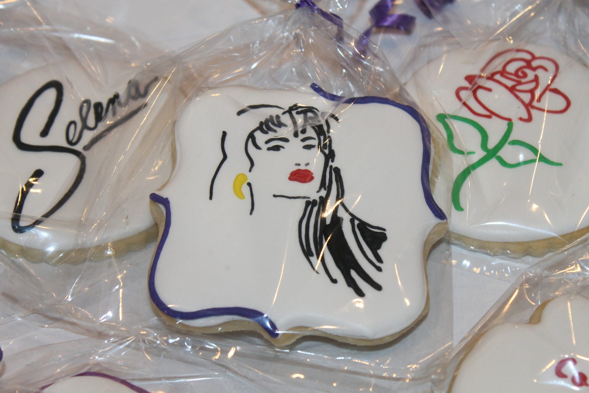 Selena cookies One Dozen (12) - Ladybug bake shop