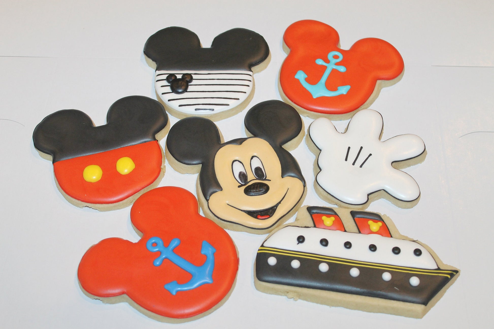 mickey cruise cookies inspired One Dozen (12) - Ladybug bake shop