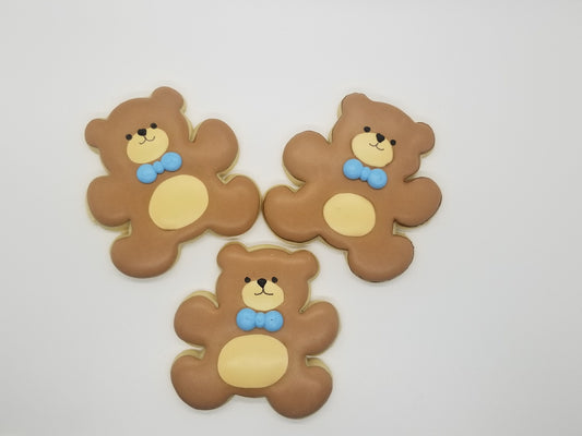 teddy bear cookies One Dozen (12) - Ladybug bake shop
