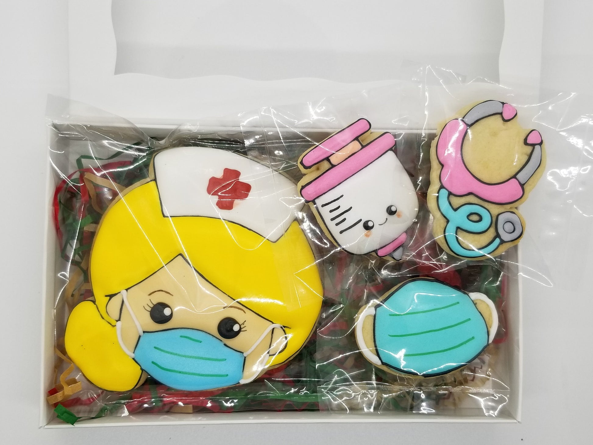 nurse cookies, nurse appreciation cookies, nurse gift set - Ladybug bake shop