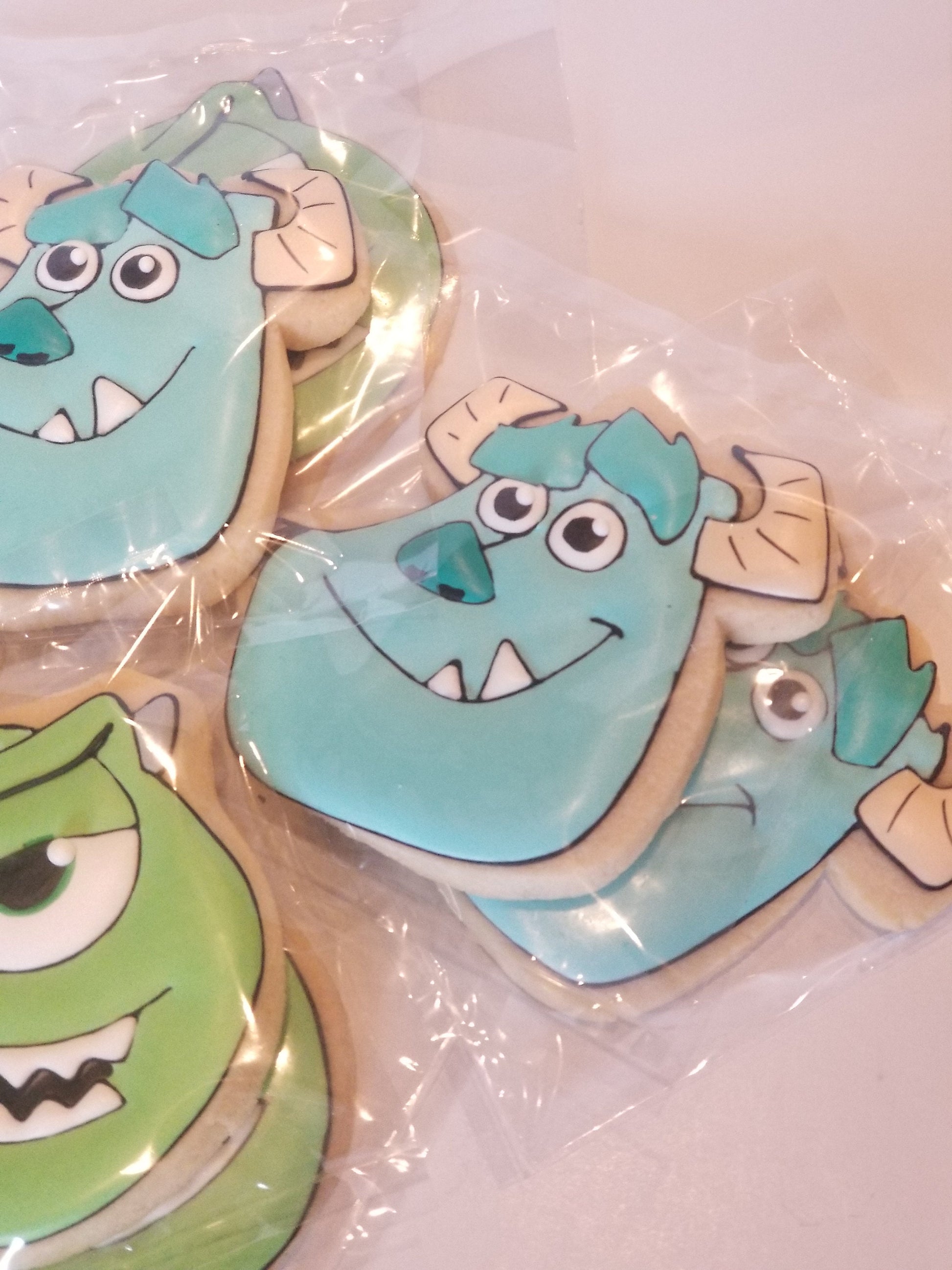 Monsters cookies  (Inspired by Monsters Inc) One Dozen 12 - Ladybug bake shop