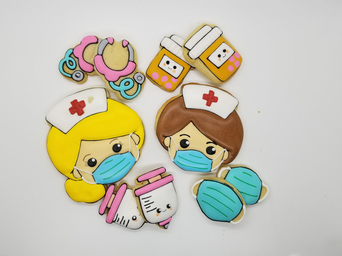 nurse cookies, nurse appreciation cookies One Dozen (12) - Ladybug bake shop