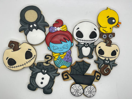 Nightmare Before Christmas Inspired baby shower cookies - Ladybug bake shop