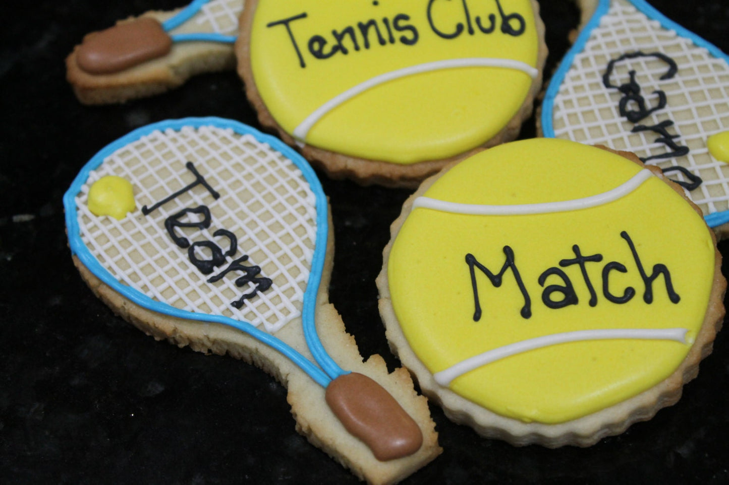 Tennis cookies One Dozen (12) - Ladybug bake shop