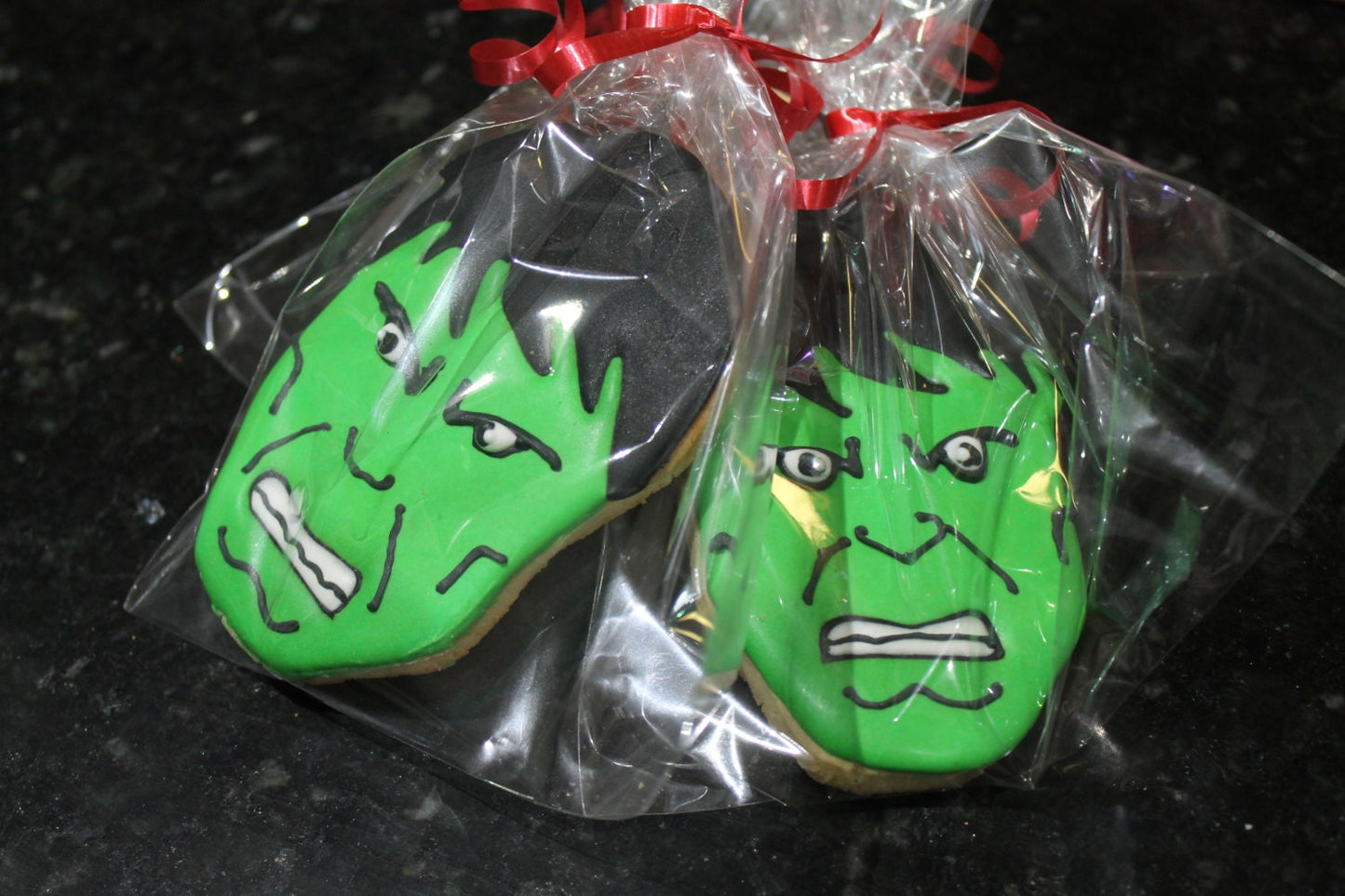 Superhero Cookies (Inspired by the Hulk) One Dozen (12) - Ladybug bake shop