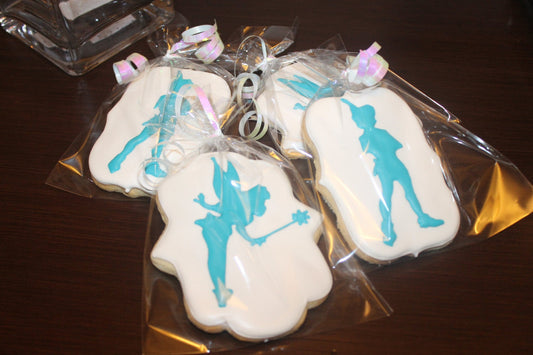 peterpan and tinkerbell inspired cookies One Dozen (12) - Ladybug bake shop